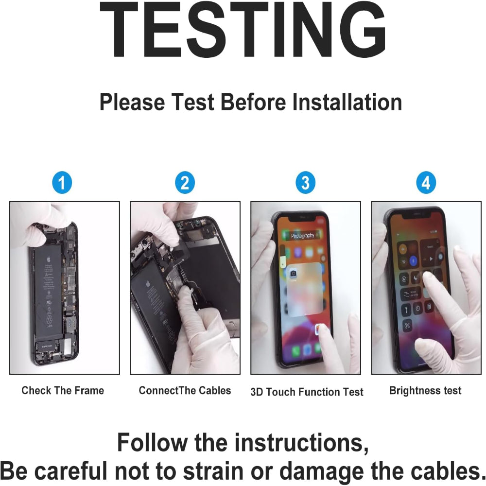 OLED Flexible Display Screen Replacement for iPhone 16 (Soft OLED | COG | Movable IC)