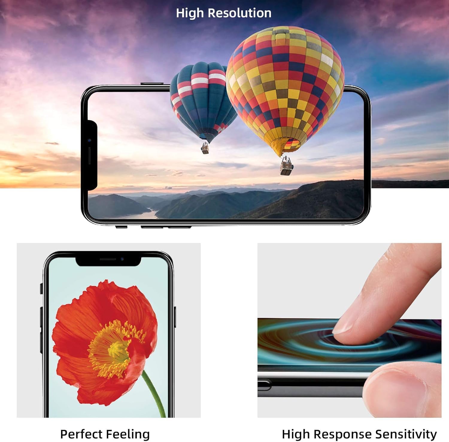 For iPhone 12 Pro Max LCD Screen Replacement (In-Cell, IC Replacement)