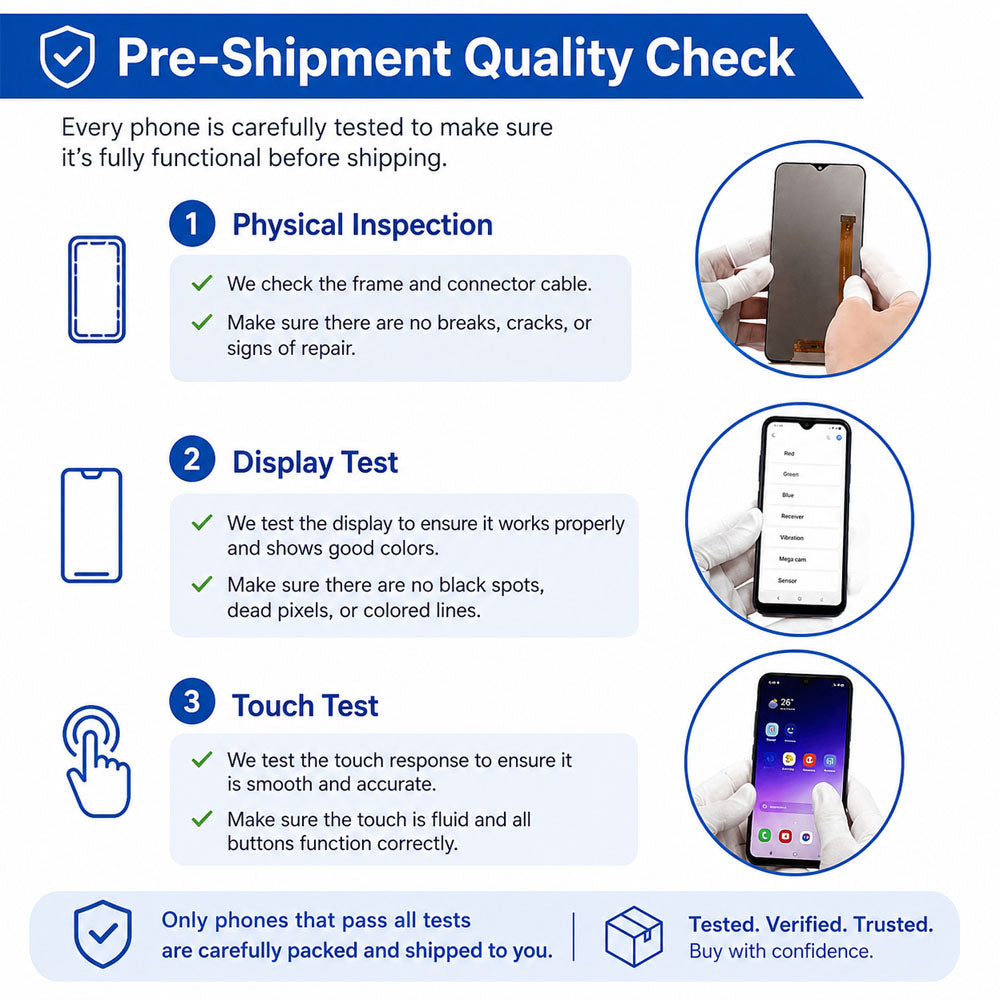 Compatible for OPPO A1K / Realme C2 Screen Assembly Replacement – High Brightness & Clear Color Display