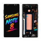 Samsung Galaxy Note 8 OLED Display Replacement with Frame Complete Screen Assembly Touch Digitizer Panel High Precision Repair Component