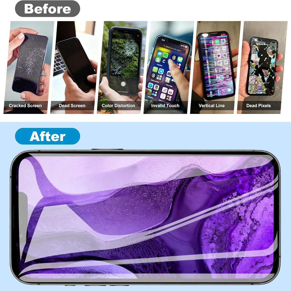 OLED Flexible Display Screen Replacement for iPhone 15 Pro (Soft OLED | COG | Movable IC)